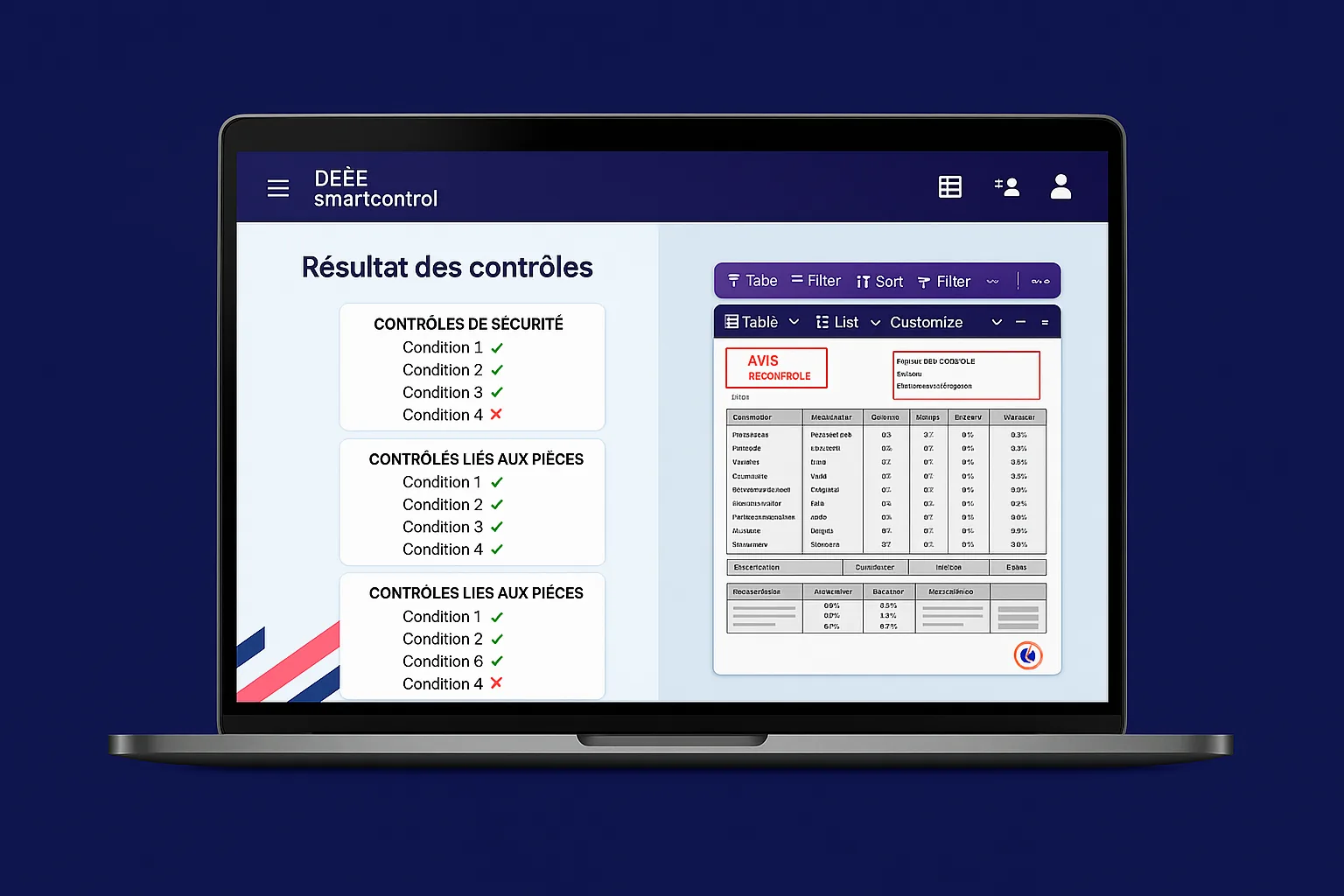 Capture d'écran Tessi - SaaS B2B - contrôle documentaire développé par Digital Anywhere - Vision produit, Architecture scalable, OCR & Machine Learning